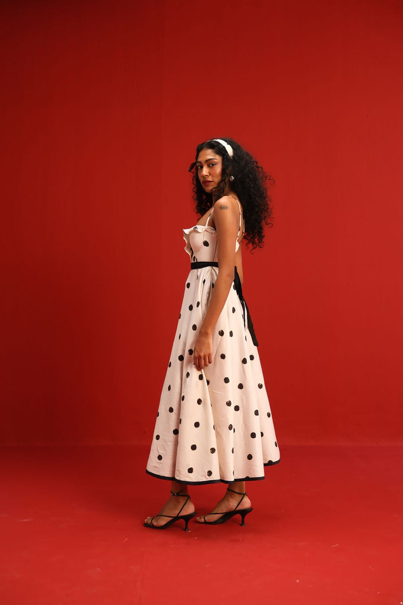 The Monroe Dress satin by Yam in black color for women Worldwide