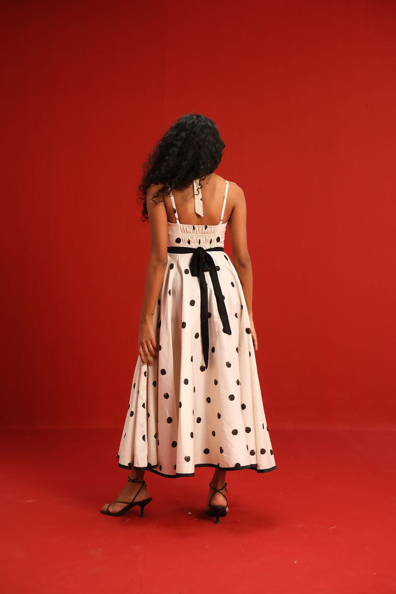 The Monroe Dress satin by Yam in black color for women Worldwide