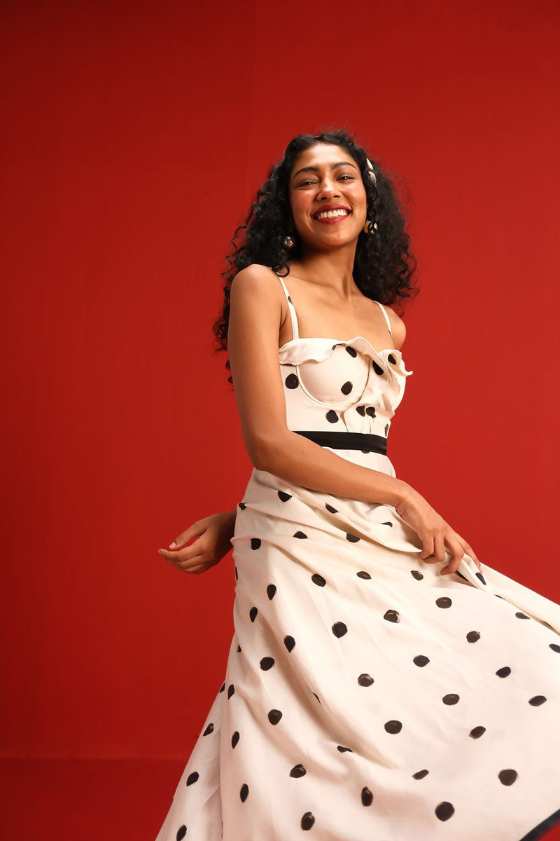 The Monroe Dress satin by Yam in black color for women Worldwide