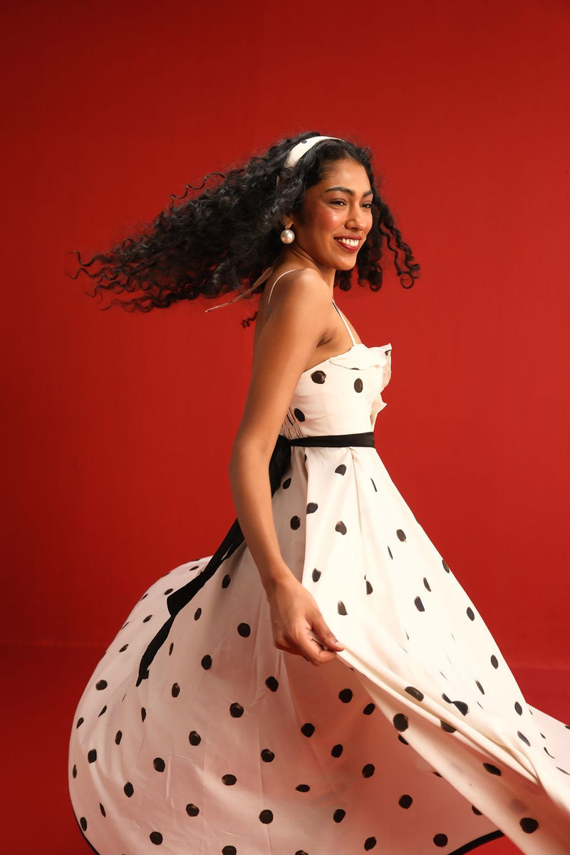 The Monroe Dress satin by Yam in black color for women Worldwide
