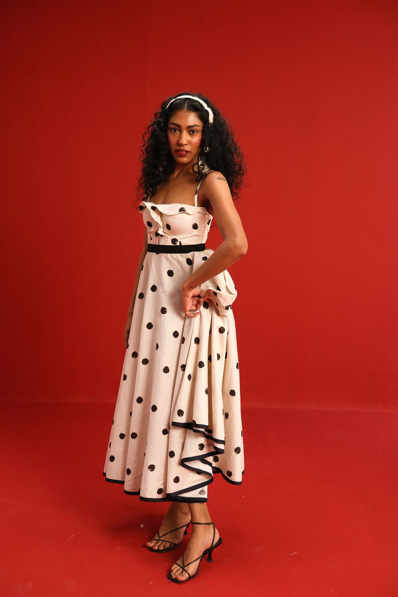 The Monroe Dress satin by Yam in black color for women Worldwide
