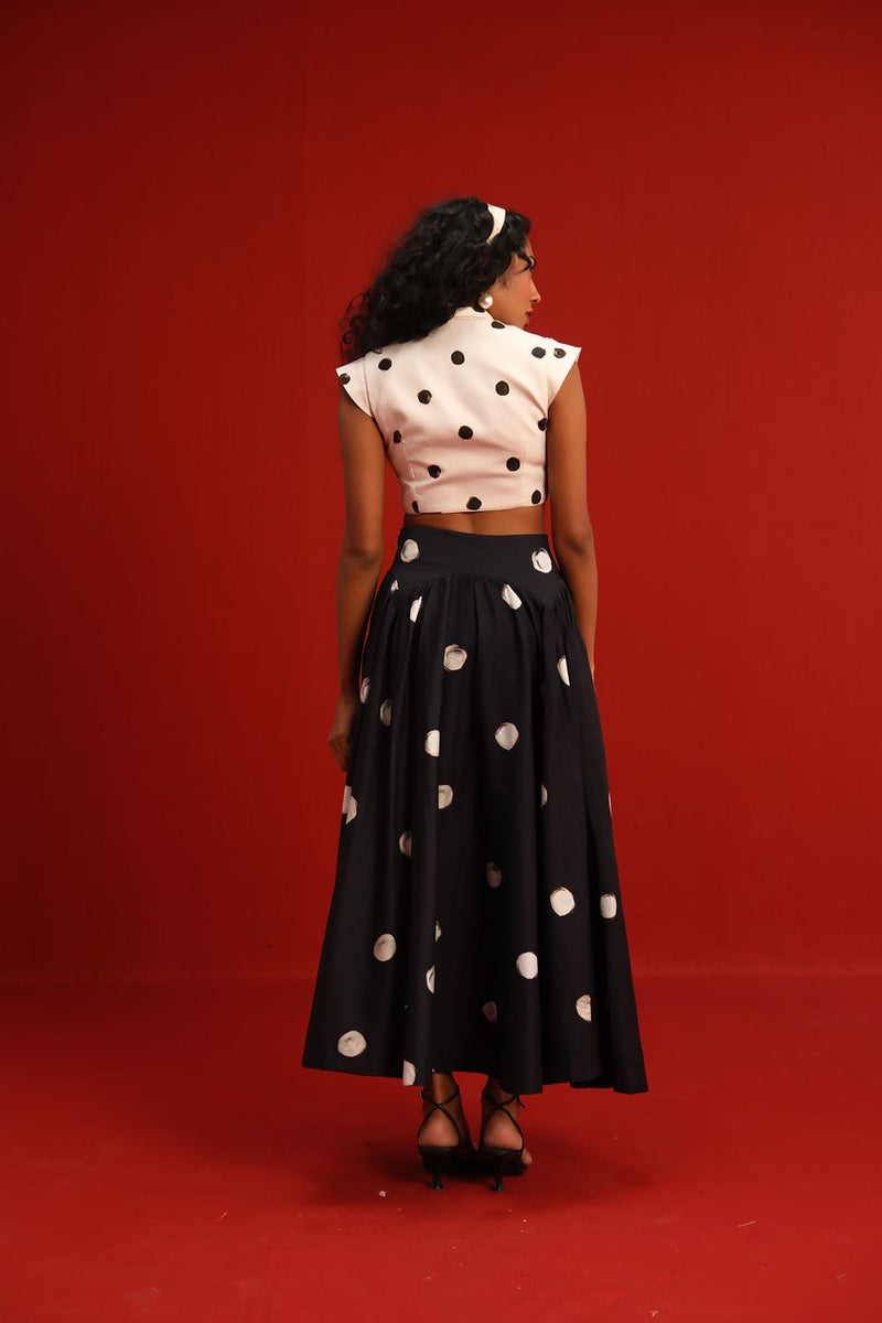 The Audrey Set satin by Yam in black color for women Worldwide