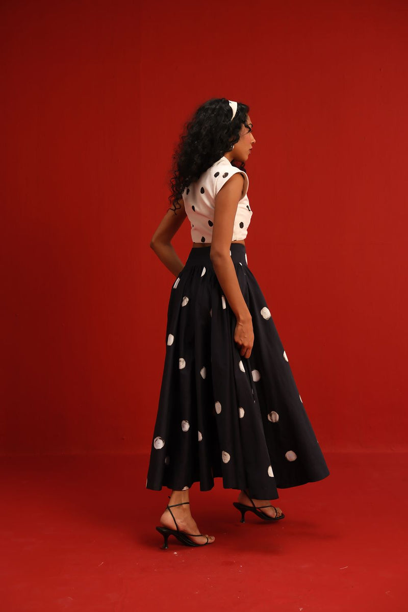 The Audrey Set satin by Yam in black color for women Worldwide