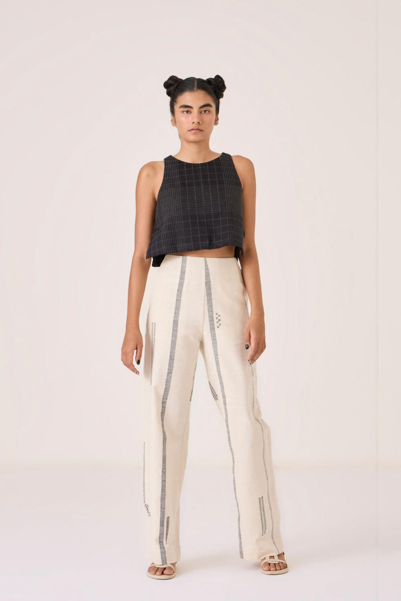Yacine Handwoven Cotton Pants cotton by The Summer House for women Worldwide