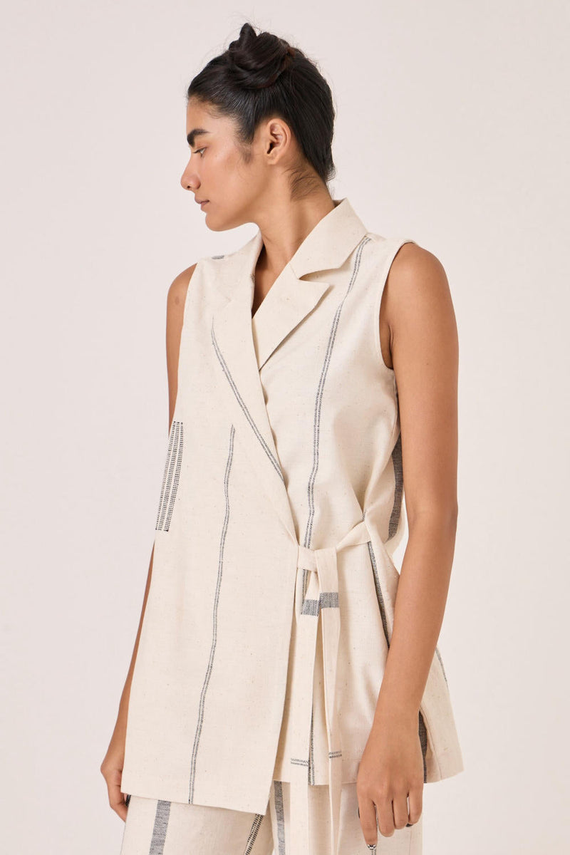 Yacine Handwoven Wrap Top cotton by The Summer House for women Worldwide