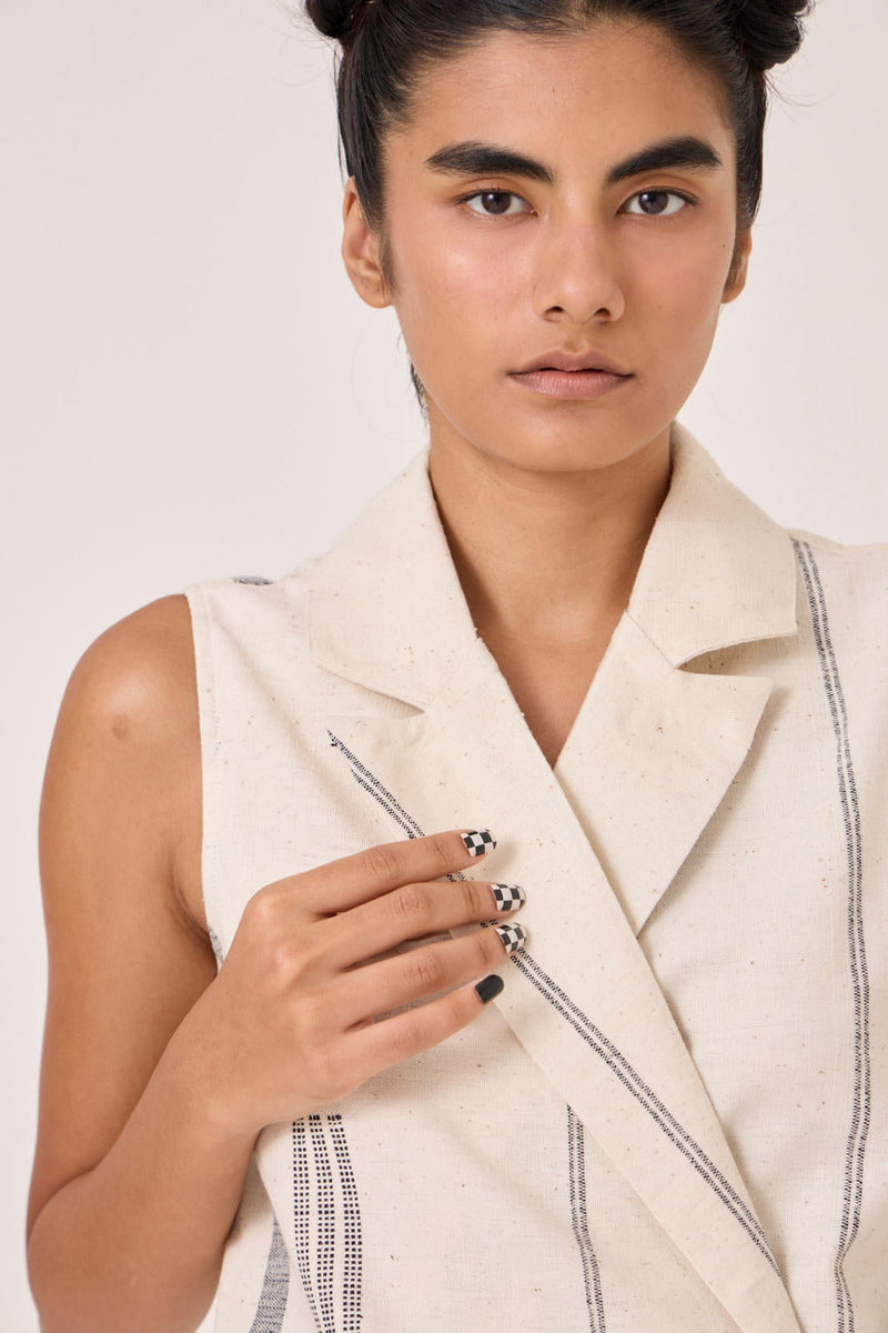 Yacine Handwoven Wrap Top cotton by The Summer House for women Worldwide