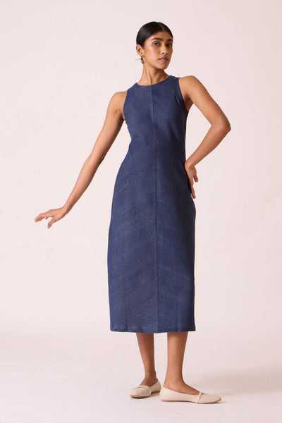 Yani Handloom Denim Dress