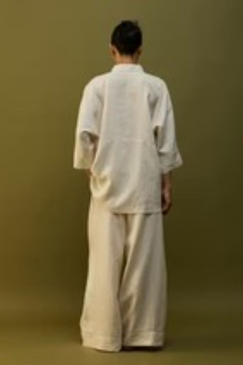 Yoko Forever Linen Co-ord Set - Off White by Manan for Worldwide