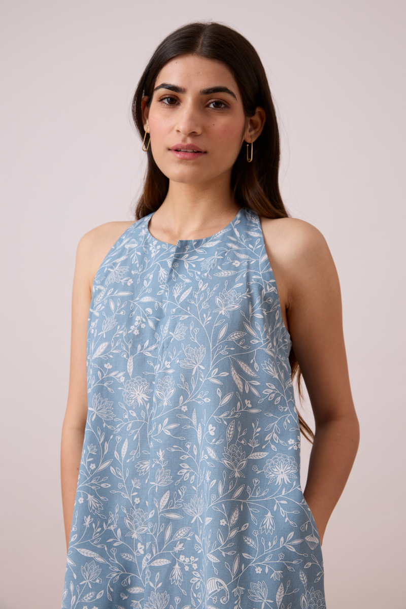 Zahra Dress - Print cotton Dress by The Summer House for women Worldwide
