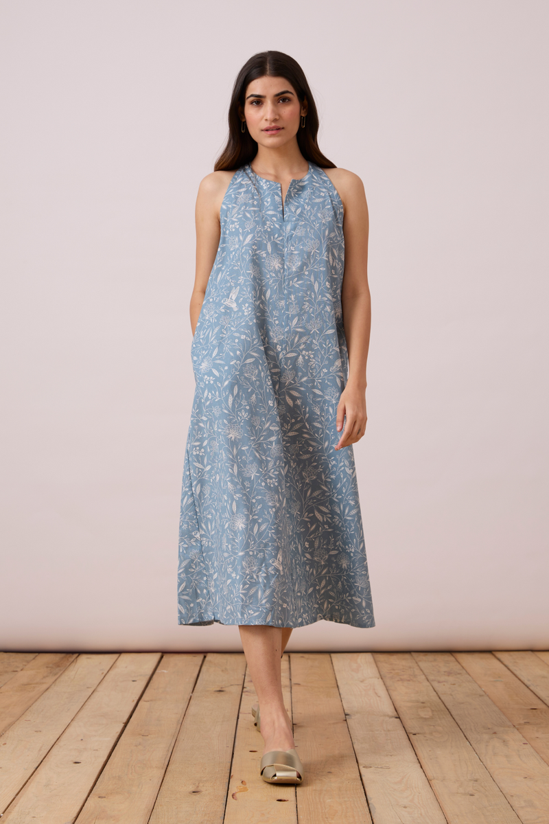 Zahra Dress - Print cotton Dress by The Summer House for women Worldwide