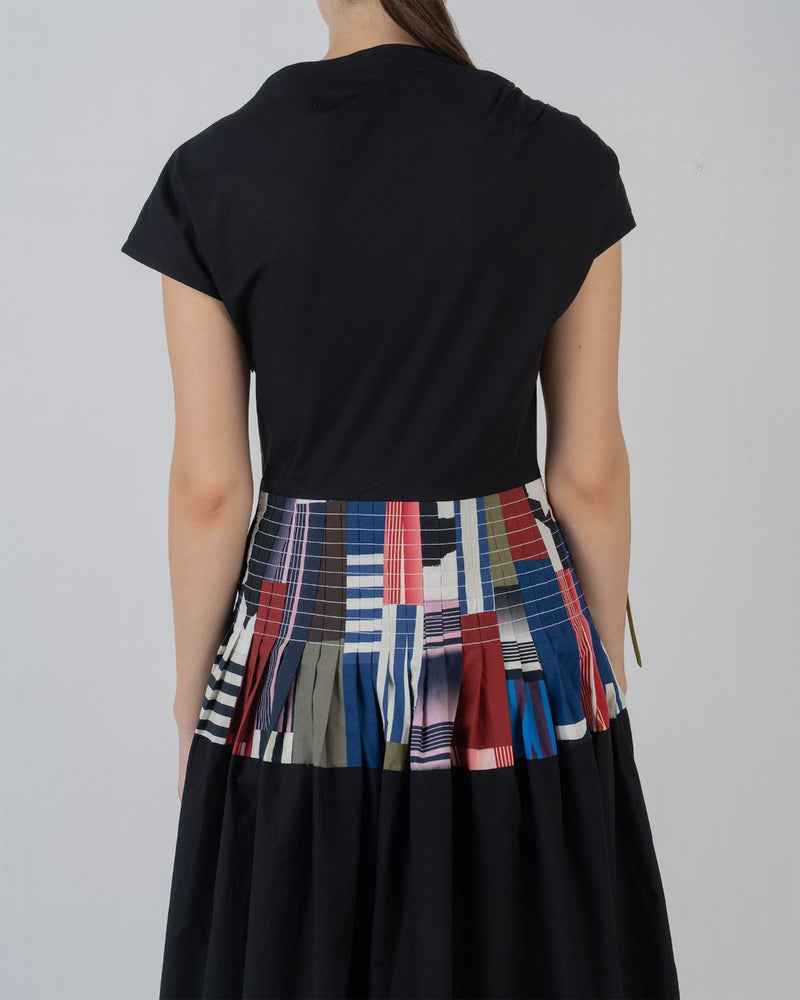 ZELDA DRESS - Olive + Multicolour + Black dress by Leh Studios in multicolour for women Worldwide