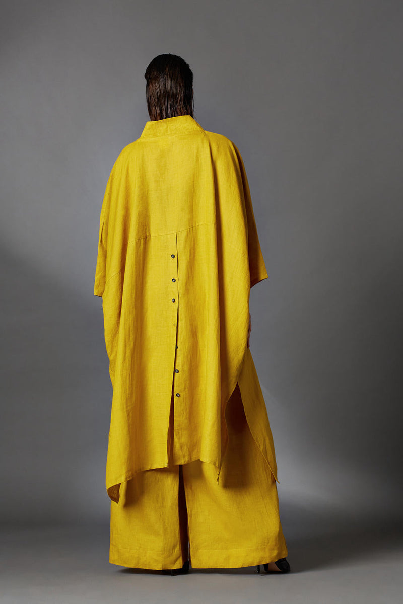 Zuri Dress-Mustard by Chola in mustard color for women Worldwide