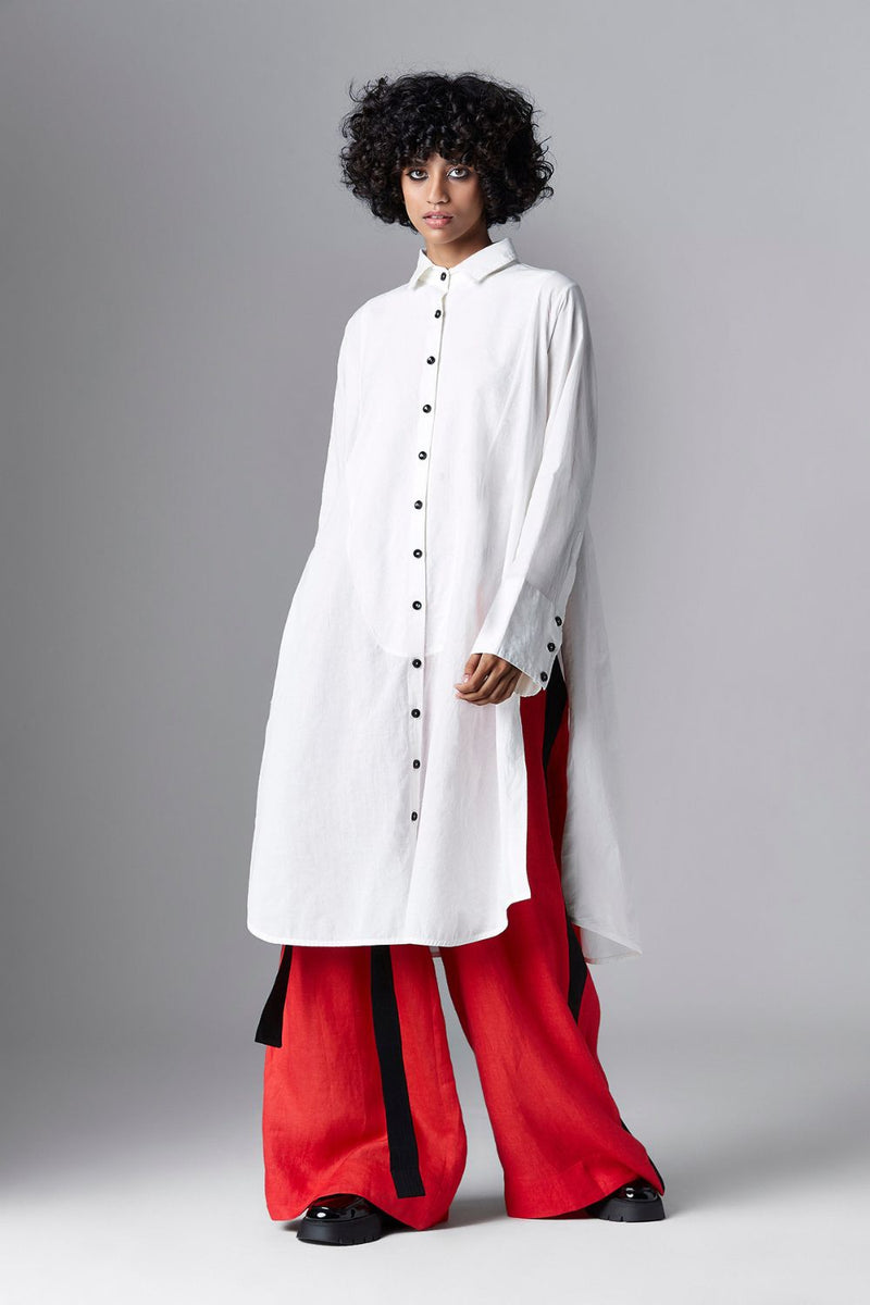 Alana Shirt Top & Tunics by Chola in white color for women Worldwide