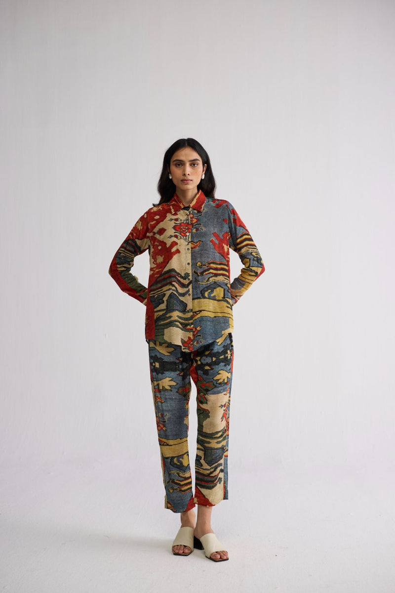 ALO CO-ORD SET crepe co-ord set by YAM in multicolor for women Worldwide