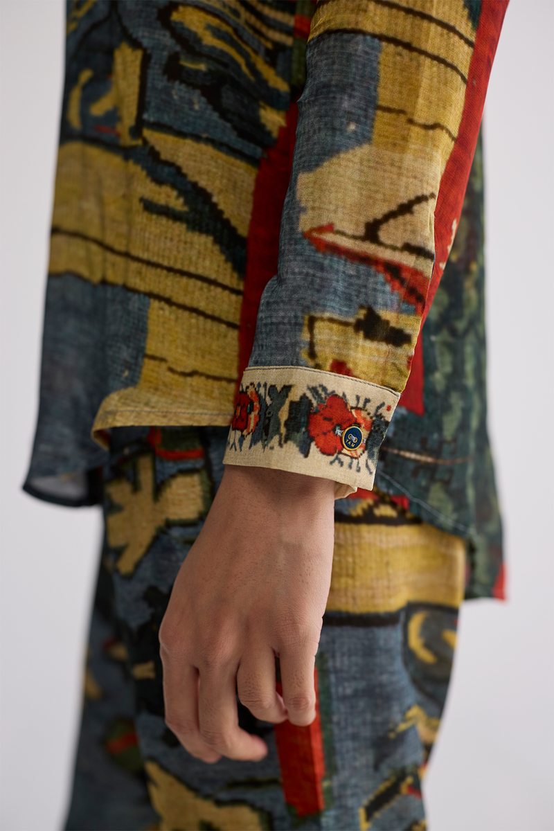 ALO CO-ORD SET crepe co-ord set by YAM in multicolor for women Worldwide