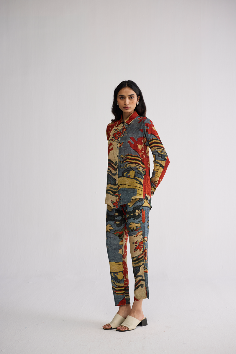 ALO CO-ORD SET crepe co-ord set by YAM in multicolor for women Worldwide