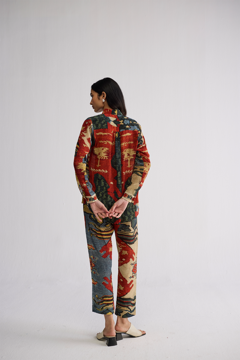 ALO CO-ORD SET crepe co-ord set by YAM in multicolor for women Worldwide