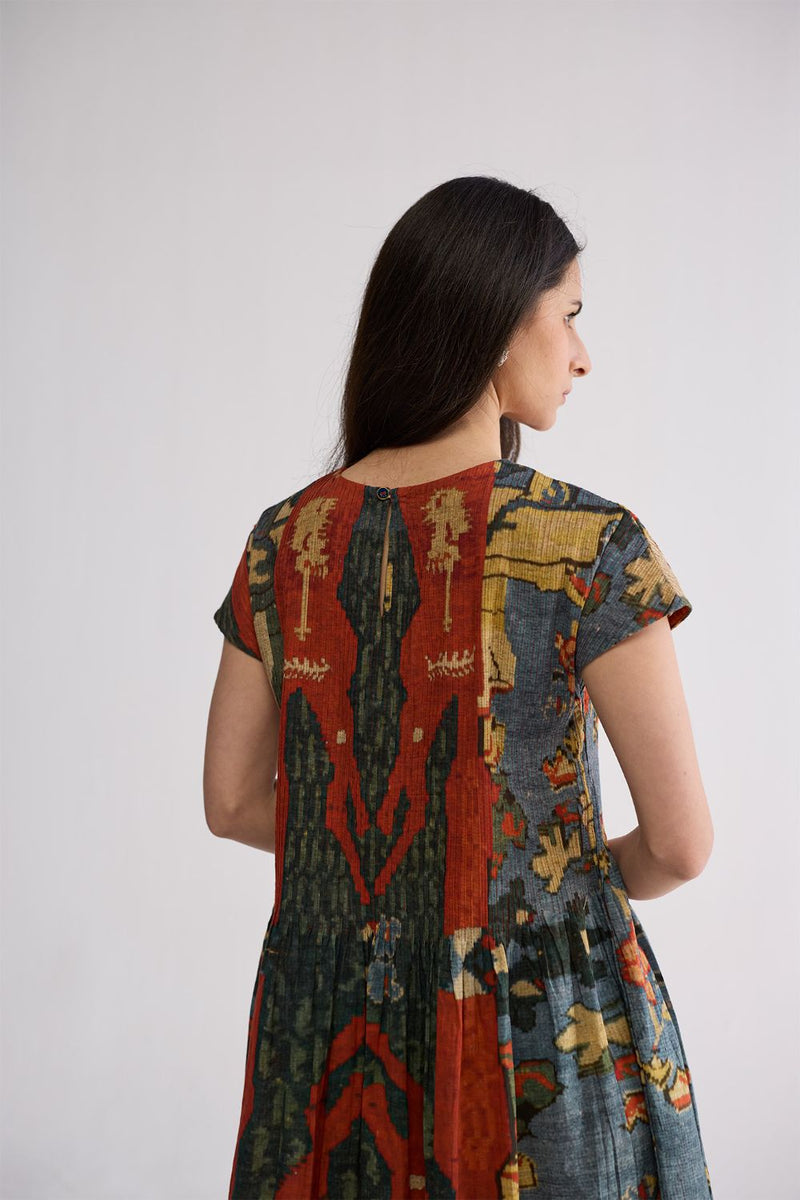 ALO COTTON PINTUCKS DRESS cotton cambric dress by YAM in multicolor for women Worldwide