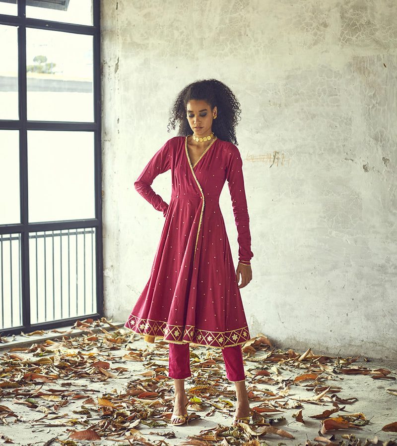 Angoori kurta set Kurta Sets by Khara Kapas for women Worldwide