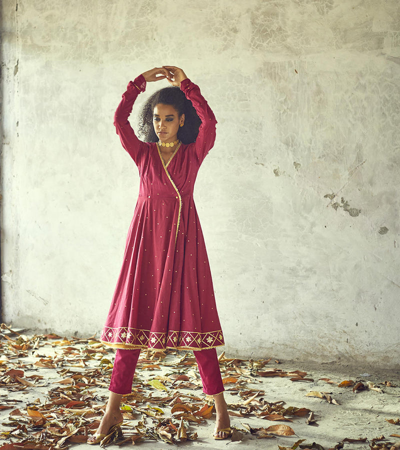 Angoori kurta set Kurta Sets by Khara Kapas for women Worldwide