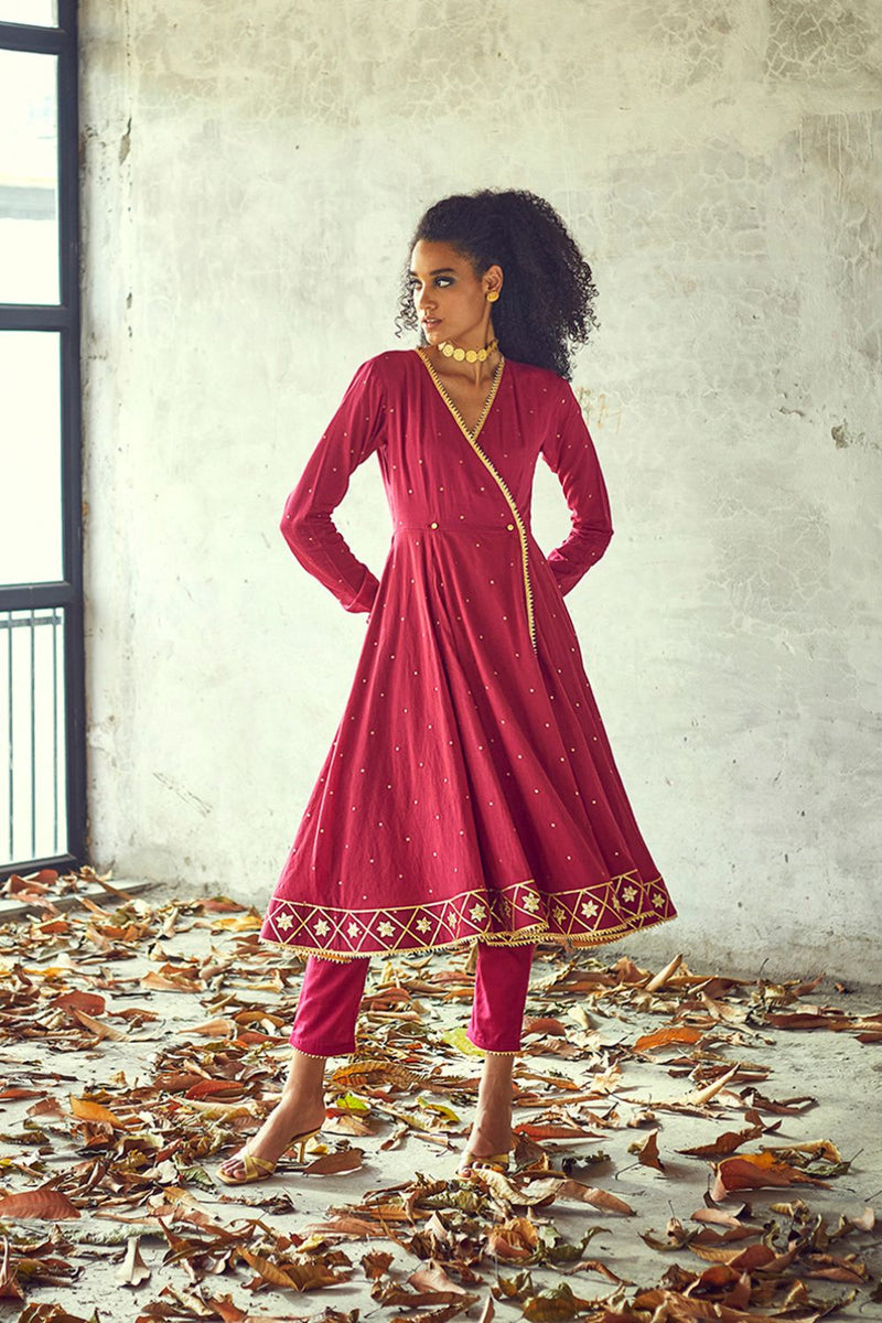 Angoori kurta set Kurta Sets by Khara Kapas for women Worldwide