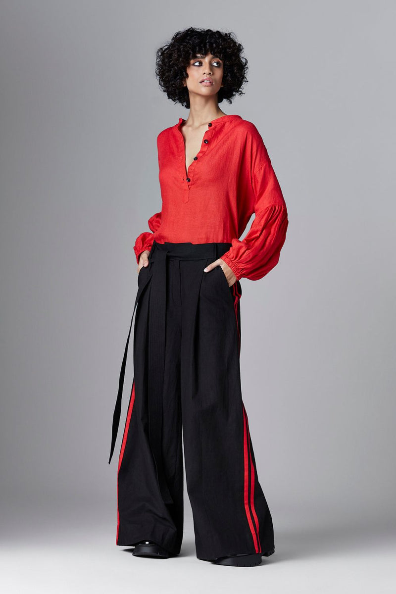 Ariele Trouser Bottoms by Chola in black color for women Worldwide