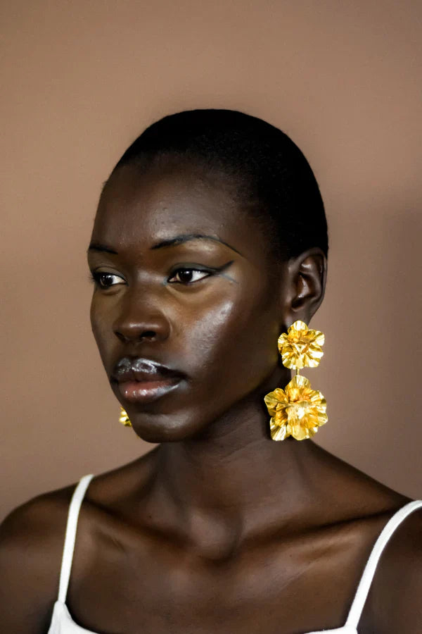 Waridi Flower Earrings by Ashepa Jewellery for women Worldwide