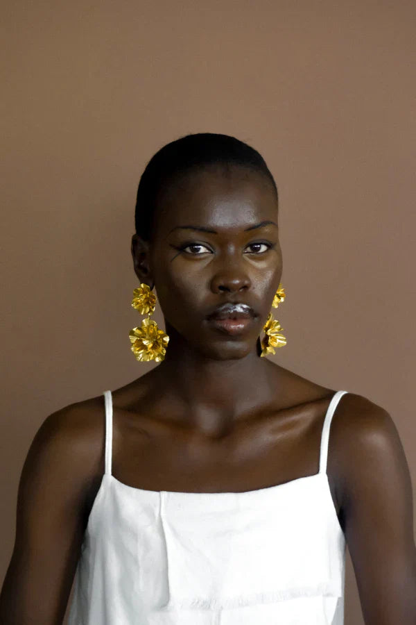 Waridi Flower Earrings by Ashepa Jewellery for women Worldwide