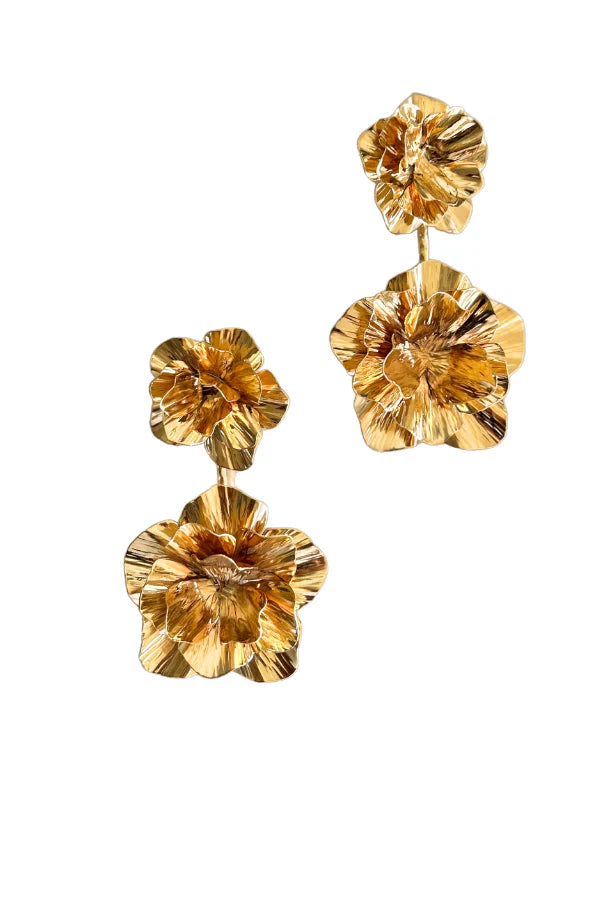 Waridi Flower Earrings by Ashepa Jewellery for women Worldwide