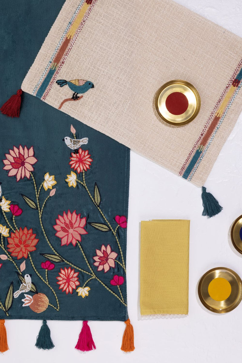Asma Table Mats - Set of 4 linen by Gado Living for Worldwide
