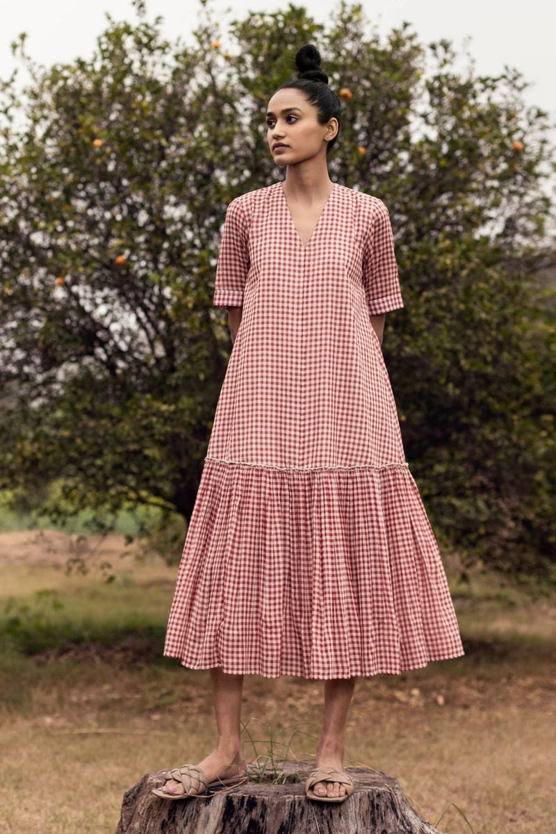 Autumn through my Window Dress by Khara Kapas for women Worldwide