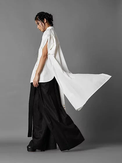 Back A Line Shirt Top & Tunics by Chola in white color for women Worldwide
