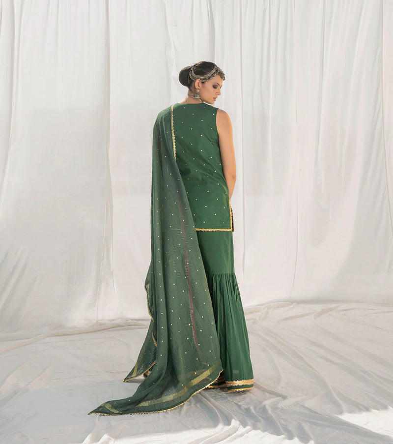 Banjaaran Sharara Set Kurta Sets by Khara Kapas for women Worldwide