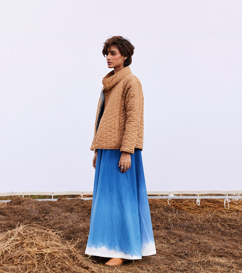 Barn jacket cotton by Khara Kapas in beige for women Worldwide