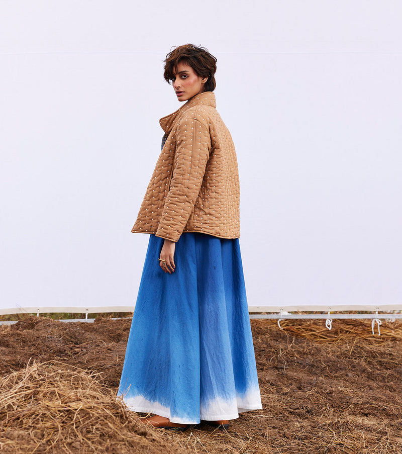 Barn jacket cotton by Khara Kapas in beige for women Worldwide