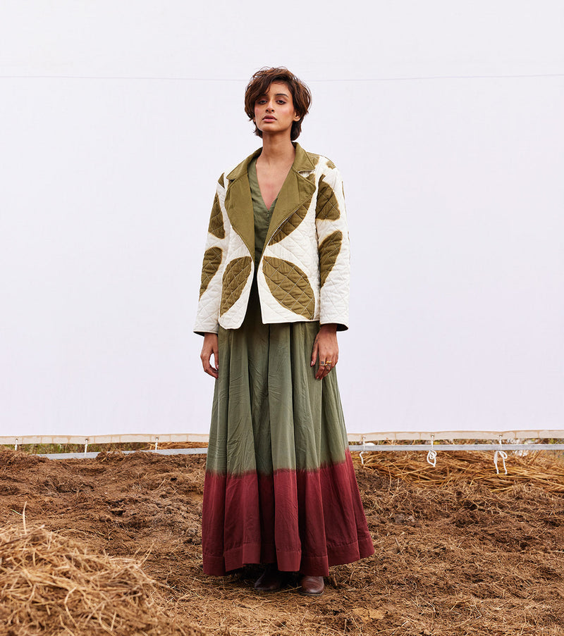 Basil jacket cotton by Khara Kapas in green for women Worldwide