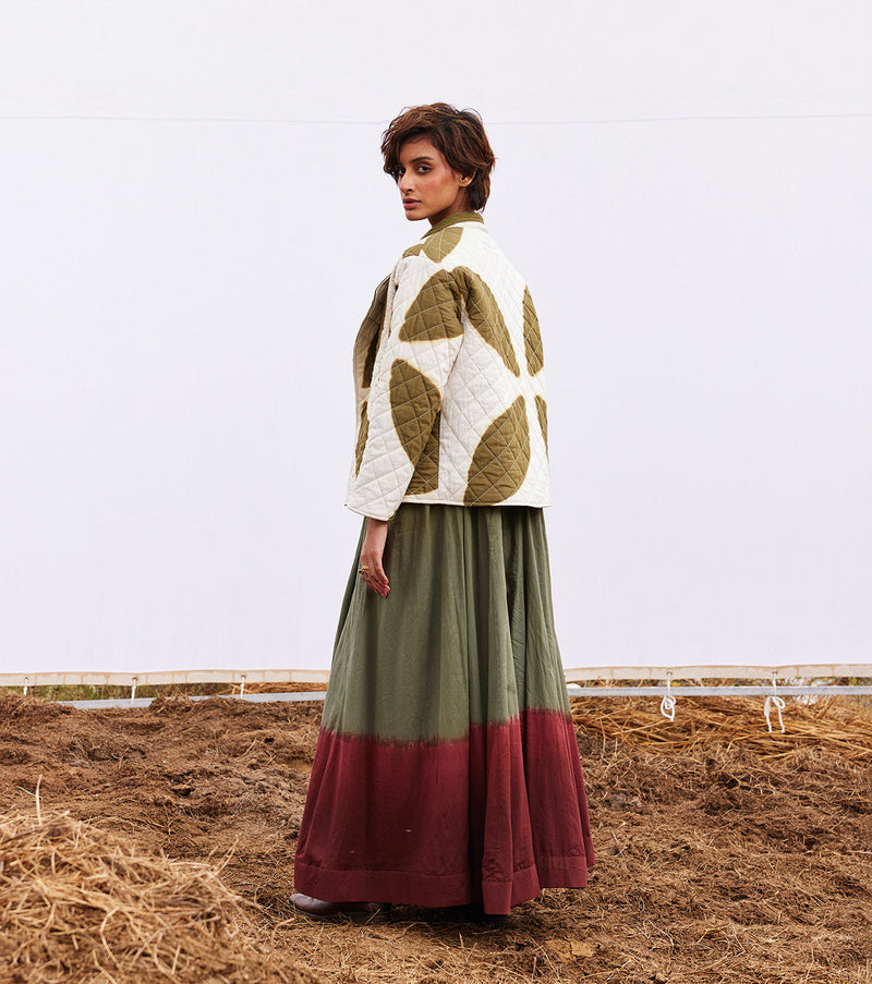 Basil jacket cotton by Khara Kapas in green for women Worldwide