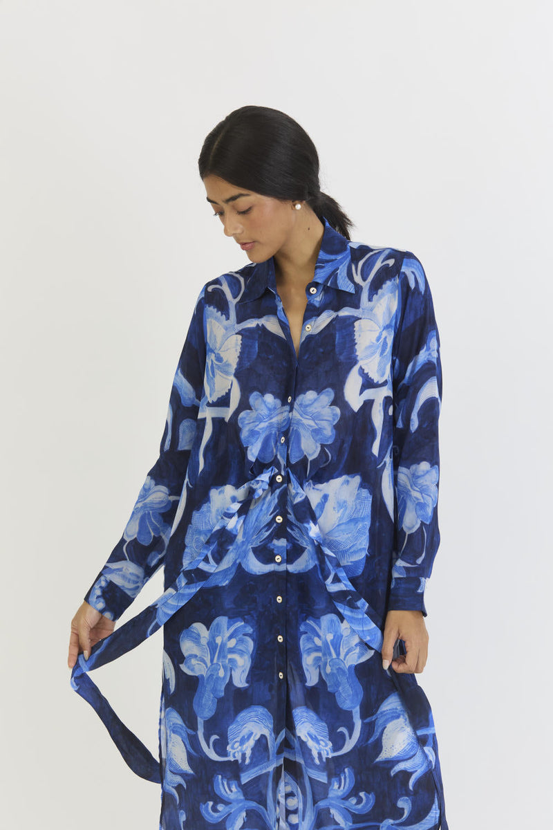 BILBERRY WRAP SET by Yam in blue color for women Worldwide