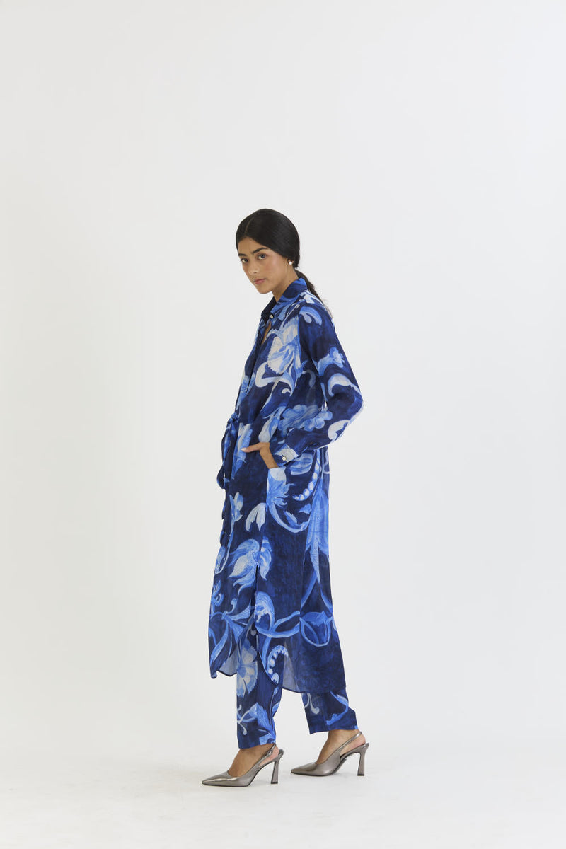 BILBERRY WRAP SET by Yam in blue color for women Worldwide