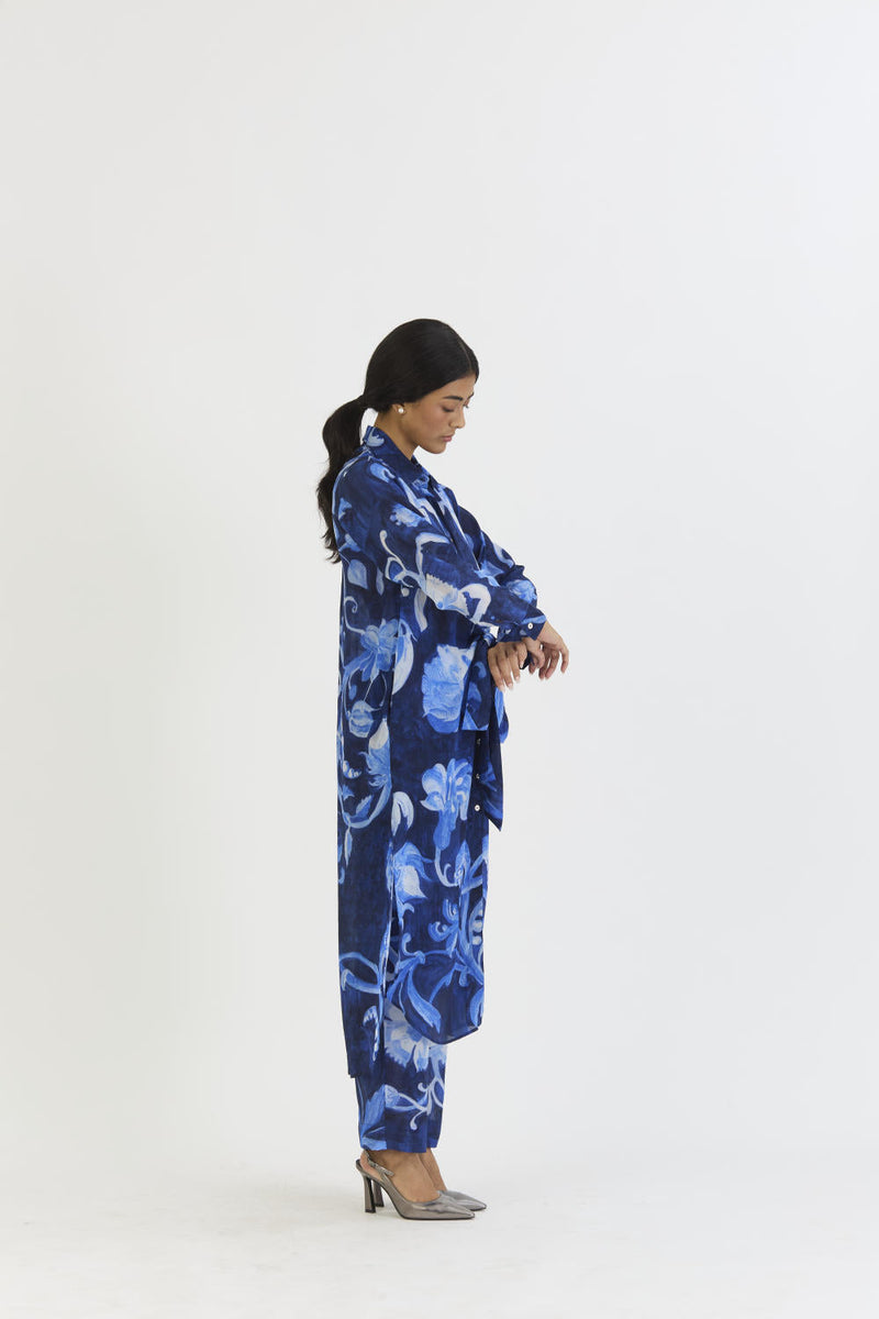 BILBERRY WRAP SET by Yam in blue color for women Worldwide