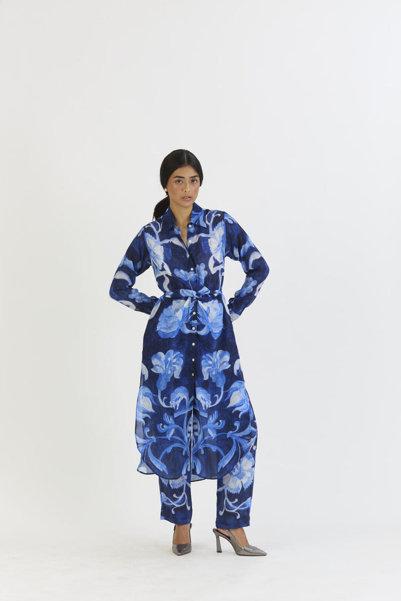 BILBERRY WRAP SET by Yam in blue color for women Worldwide