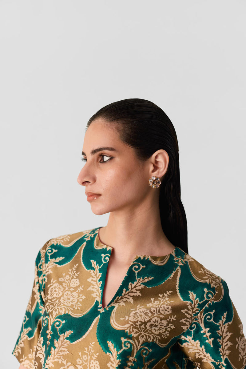 BIYU SHARARA SET silk by Yam in multi color for women Worldwide