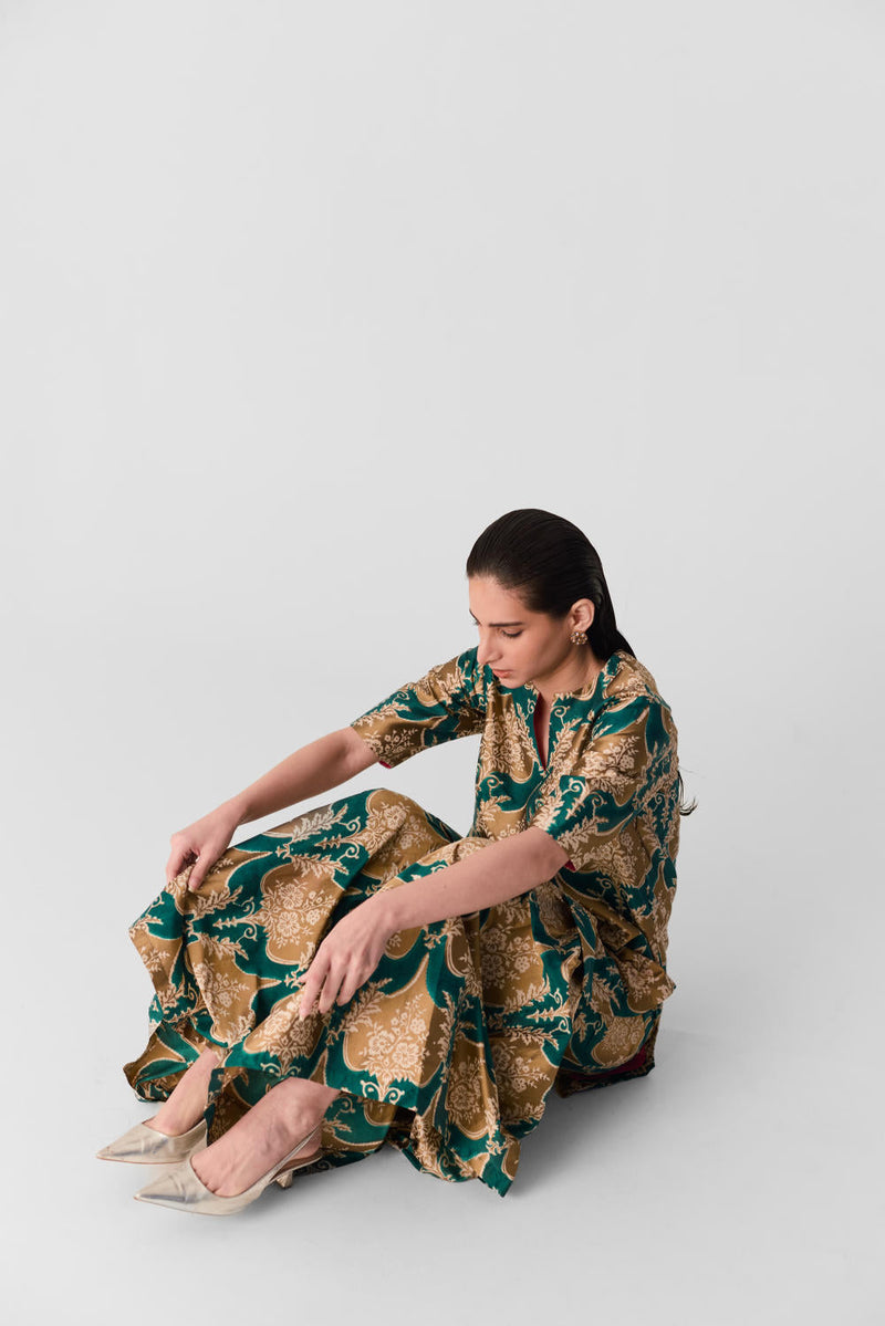 BIYU SHARARA SET silk by Yam in multi color for women Worldwide