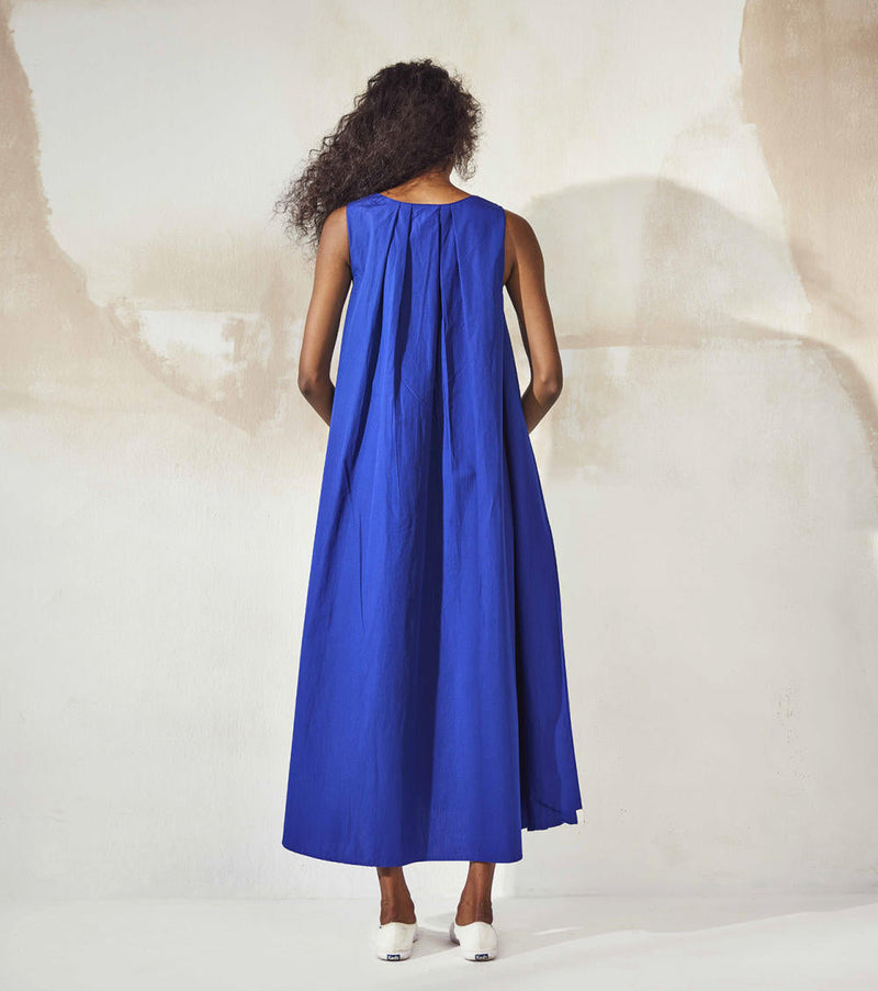 Blue Brine Dress by Khara Kapas for women Worldwide