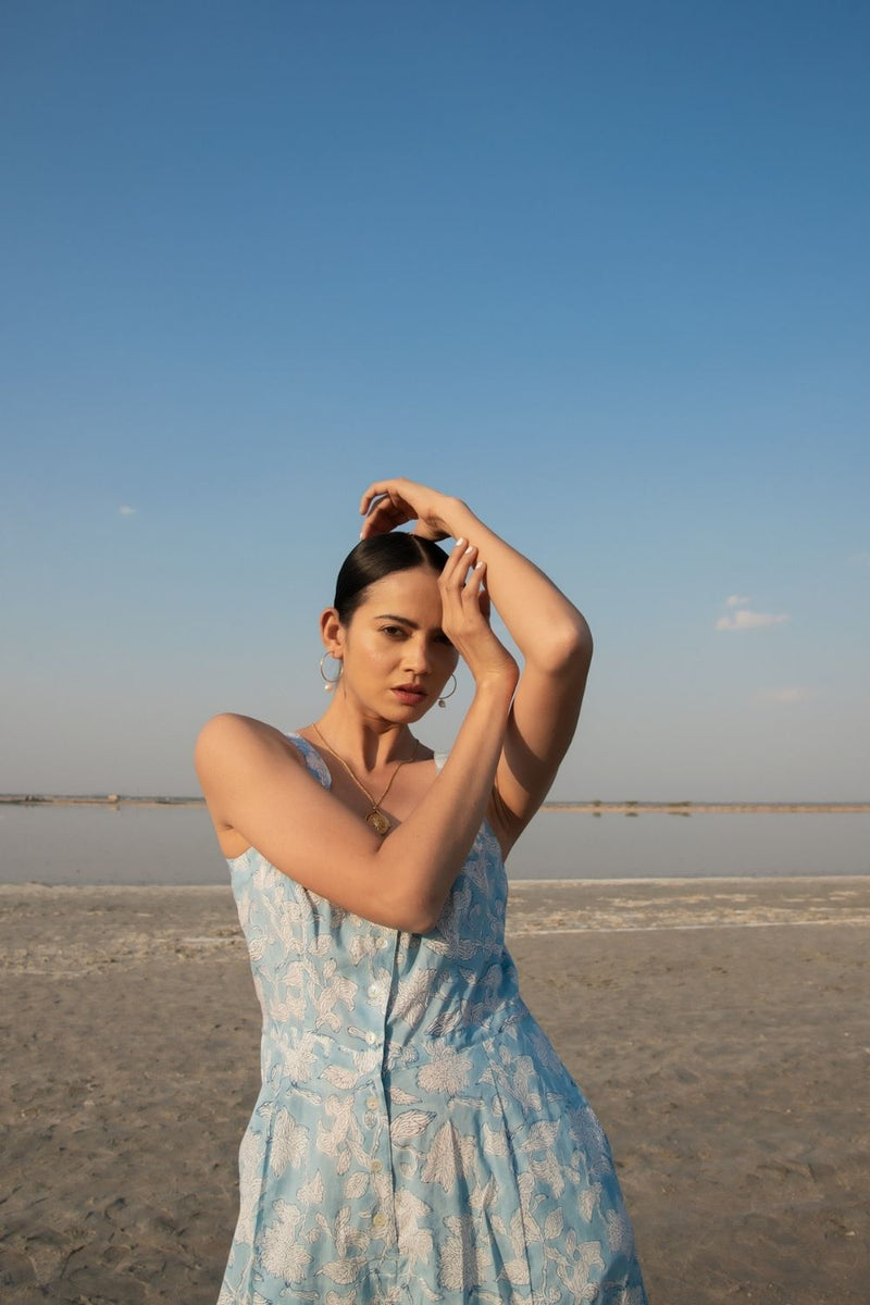 Blue Lilies Jumpsuit Fashion Marche