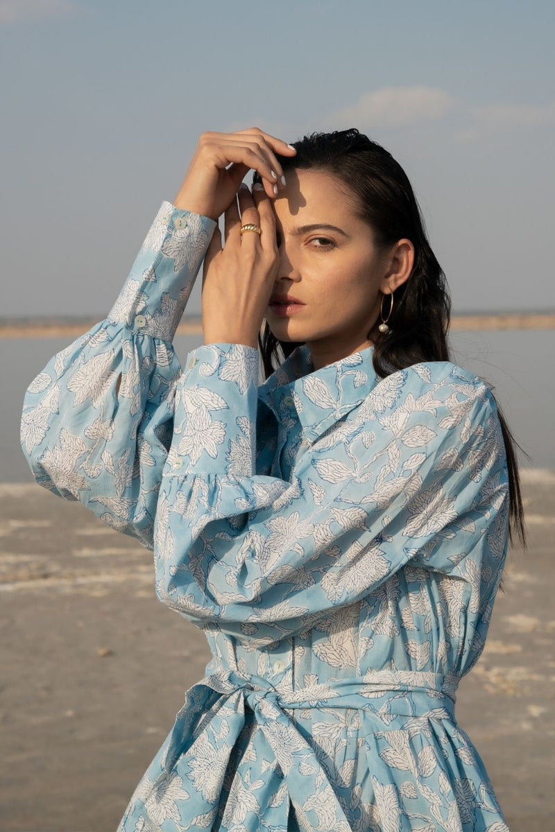 Blue Lilies Short Tier Dress Top & Tunics,Dress by Marche for women Worldwide