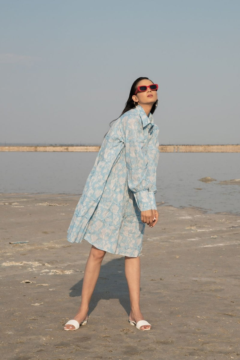 Blue Lilies Short Tier Dress Top & Tunics,Dress by Marche for women Worldwide