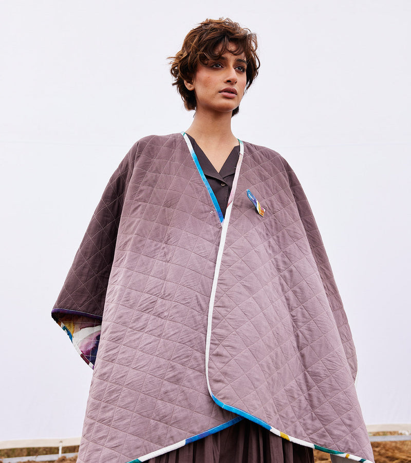 Breeze Cape cotton by Khara Kapas in multi for women Worldwide