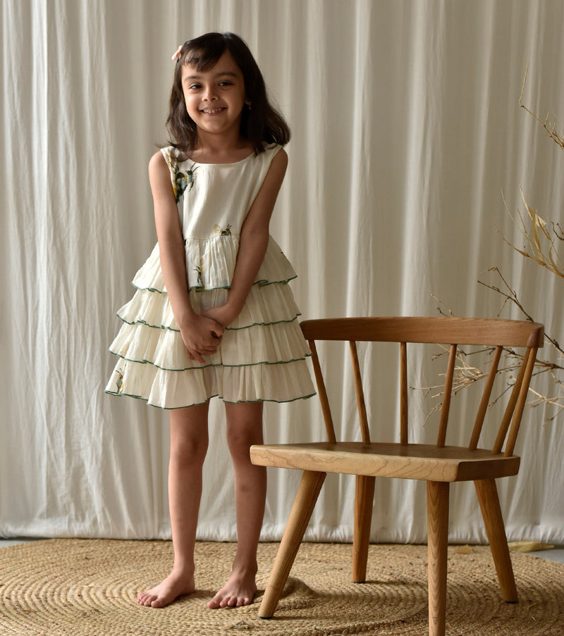 Busy Bee Frock Fashion Khara Kapas Kids