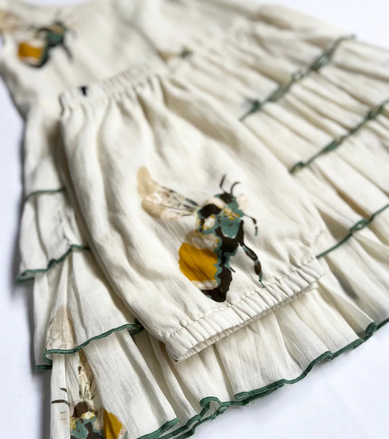Busy Bee Frock Fashion Khara Kapas Kids